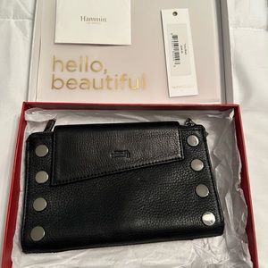 Hammitt Levy in Black Leather/ gunmetal hardware